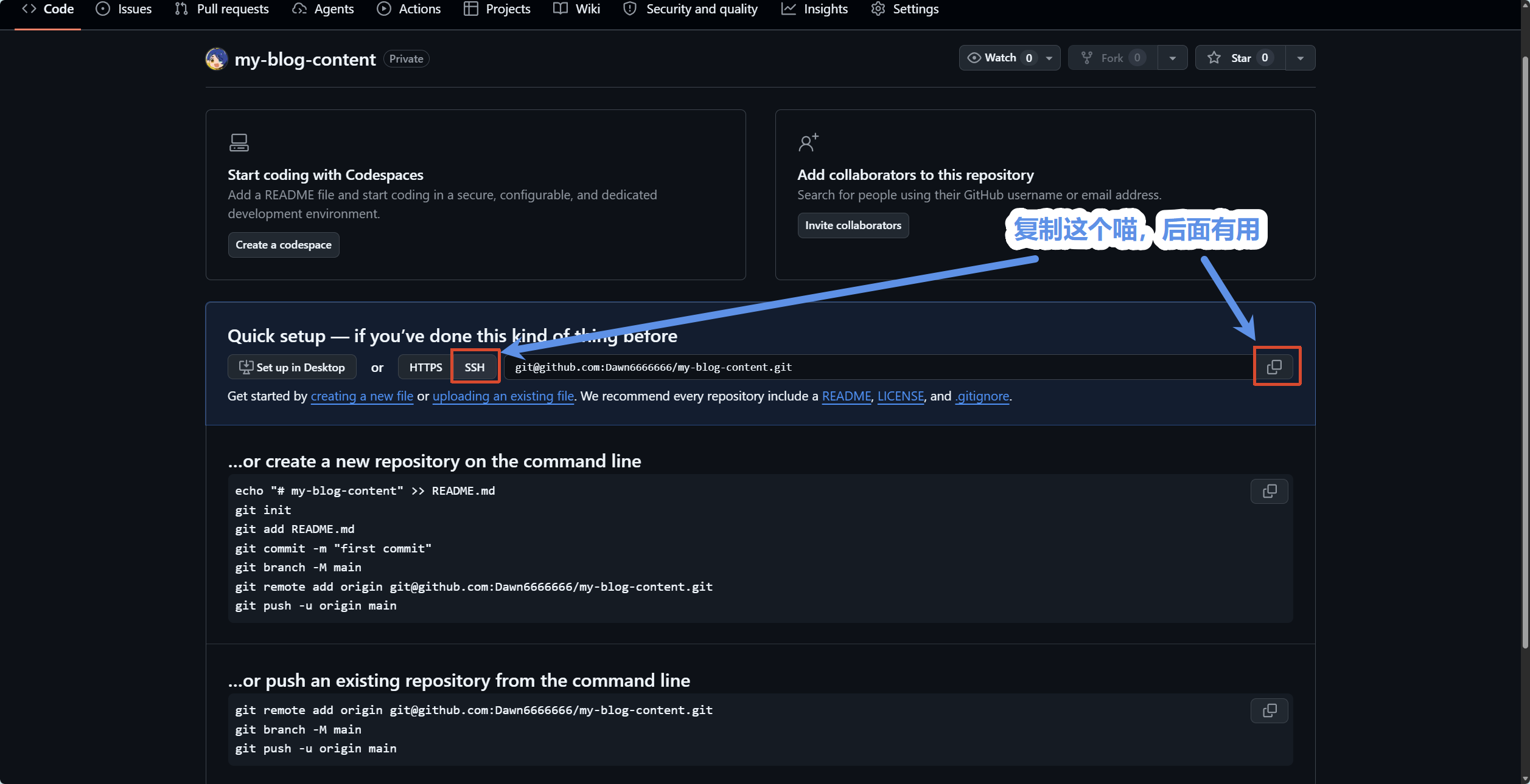 GitHub 初始页面